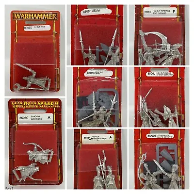 Games Workshop Warhammer Fantasy Blister High Elves NIB OOP (Green & Red) • $25.49