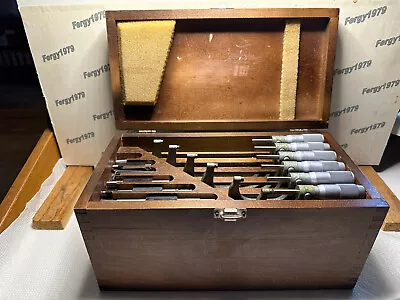 Poland 0-6  Micrometer Set  Carbide .0001 Friction  Standards & Case • $205