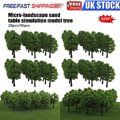 20/40X Model Trees For Train Railway Diorama Scenery Landscape Scale 1:100 DIY • £7.59