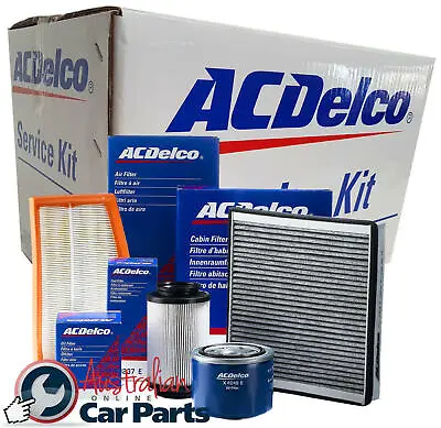 Oil Air Cabin Filter & Spark Plugs Service Kit For Holden Commodore VE VF 3.6L • $150.85