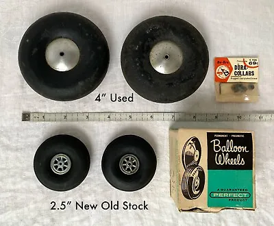 Vintage Lot Of   PERFECT Brand  Balloon Wheels For Model Airplanes • $25