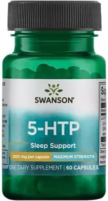 Swanson 5-HTP 200 Mg  60 Capsules Free Shipping 5 HTP  5HTP  Sleep Support • $39.57