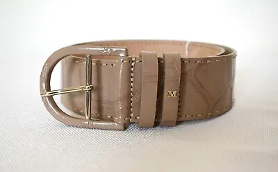 MAX MARA  100% LEATHER Belt In Beige Size L • $95