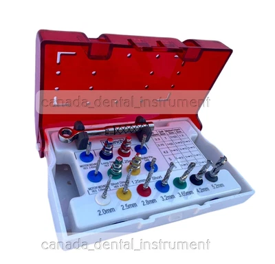 $100 • Buy Dental Implant Surgical Drill Kit Drills With Drivers Ratchet Dental Instruments
