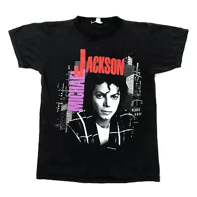 Vintage 1988 Michael Jackson Bad Tour T-Shirt Single Stitch  • £99.98