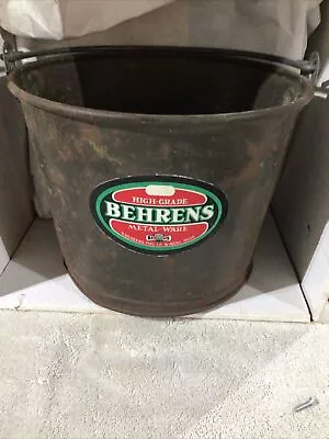 Antique Behrens Milk Bucket Pail Winona Minn Primative High Grade Metalware • $19.95
