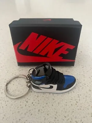 Nike Air Jordan 1 Retro High-(royal Toe)-3d Sneaker Keychain With Box • $15