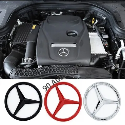 7cm 3D Metal Car Front Bonnet Hood Sticker Engine Emblem Decal For Mercedes Benz • $16.95