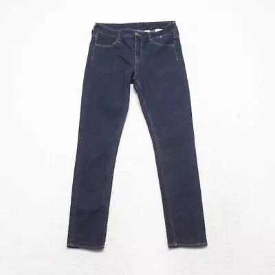 H&M &Denim Women's Size 27 Blue Skinny Ankle Dark Wash Cotton Blend Stretch Jean • $12.17