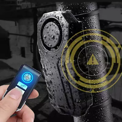 Bike Alarm With Remote Wireless Anti-Theft Motorcycle Vibration Motion Sensor US • $14.57