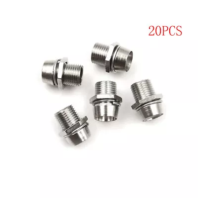 $1.86 • Buy 20pcs 5mm Round Chrome Metal LED Lamp Light Emitting Diode Bezel Holder TB BRMJ