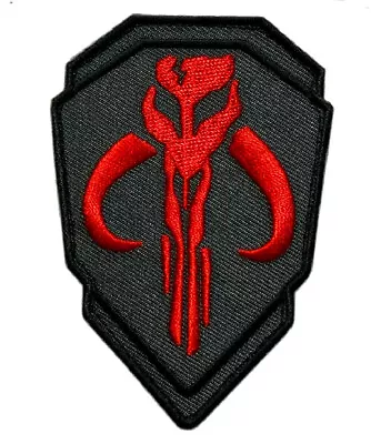 Mandalorian Skull Shield Patch [Hook Fastener - MS4] • $7.95