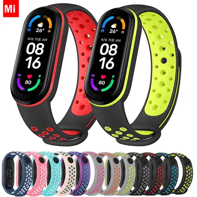 Sport Silicone Strap For Xiaomi Mi Band 7 Smart Watch On Mi Band 6 5 4 3 7 Band • $8.56