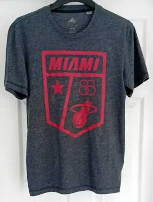 *RARE* Adidas - NBA - Miami Heat -  Throwback/Vintage 2012 T-Shirt - Adult - M • £3.49