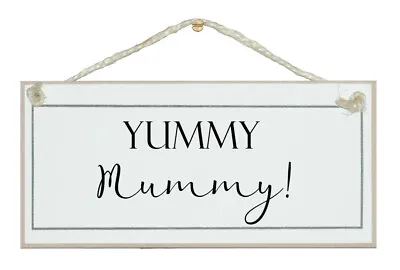 Yummy Mummy! Shabby Chic Sign Elegant Gift • £9.99