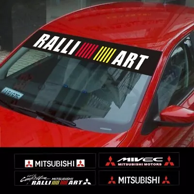 Modified Ralliart MIVEC Car Front Windshield Reflective Sticker For Mitsubishi • $23.63