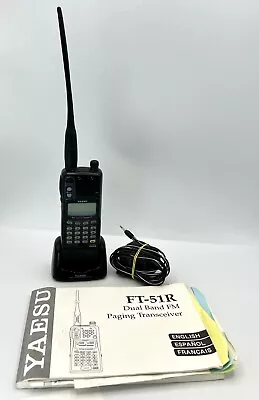 Yaesu FT-51R Paging System Handheld Dual Band VHF-UHF Transceiver AS IS Battery? • $75