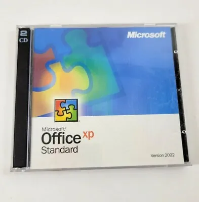 Microsoft Office XP Standard Version 2002 PC Software REPLACEMENT DISCS ONLY • $19.99