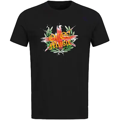 Oi! Oi! Music Union Jack Wreath T-Shirt Skinhead Oi Punk Mod Ska Hand Printed • £19.90