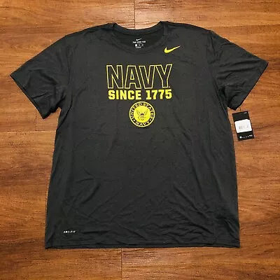 NEW Nike US Navy T-shirt Men’s Size 2XL XXL Gray • $19.88