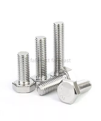 M4 M5 M6 M8 M10 Hexagon Hex Head Screws Bolts 304 Stainless Steel • $1.20