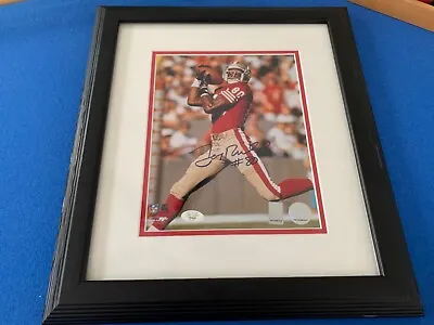 49ers Icon Jerry Rice Autographed Framed 8x10 Mounted Memories Fields Of Coa  • $219.99