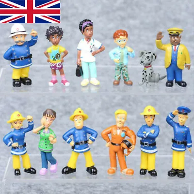 £7.69 • Buy 12Pcs/Set Fun Fireman Sam Action Figures PVC Cartoon Doll Kids Toy Gift UK New