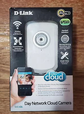 D-Link Cloud Camera Wired + Wireless Remote Motion Detect SEALED NEW DCS-930L • $37