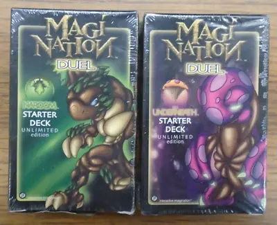 Magi Nation Duel Naroom & Underneath Unlimited Edition Starter Decks Sealed NOS • $59.99