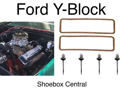 1954 - 1964 Ford Y-Block Aluminum Valve Cover Stud And Gasket Kit • $46.88