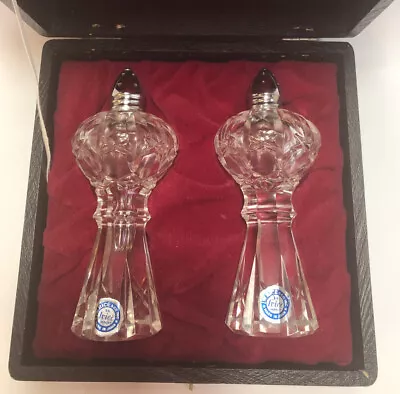 I W Rice & Co Inc 5” Crystal Clear Glass Salt & Pepper Shakers Case • $19.99