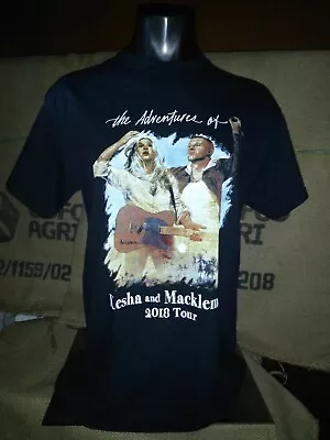£19.17 • Buy The Adventures Of Kesha And Macklemore 2018 Black T-Shirt Tee Top Sizes M L New
