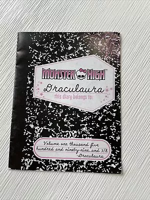 Monster High Doll Draculaura Forbitten Love 1 Wave  - Replacement Diary Booklet • $17.98