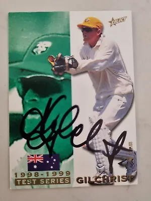 Rare Adam Gilchrist Select Signed Card Cricket Australia  • $35