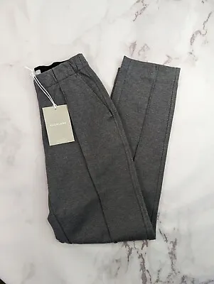 Everlane Dream Pant Women XS Heather Gray High Rise Crop Pull On Ponte NEW • $25.45