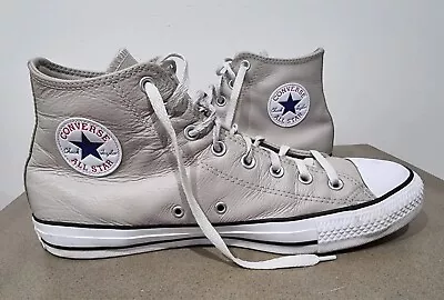 Converse Chuck Taylor All Star Hi Leather (171462C) Stone Neutral Men's US 12 • $59.99