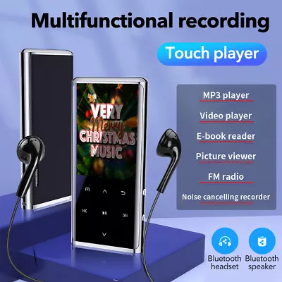 Portable Bluetooth 5.0 MP3 MP4 Player Media FM Radio Recorder HIFI Music Speaker • $31.99