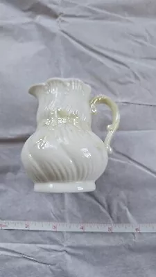 Vintage Belleek Irish China Creamer Limpet Yellow Ribbon Pattern 6th Green Mark • $8