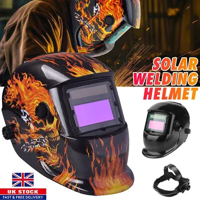 Solar Welding Helmet Auto Darkening Helmet Mask ARC TIG MIG MAG Welder Machine • £11.63