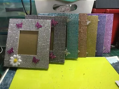 Reworked Photo Frames With Bling For Pictures 3 X5 In • £2