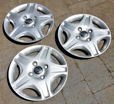 Nissan N16 Pulsar HATCH ST S1 00 2001 2002 Hubcaps Used X 3 / 15 INCH • $197
