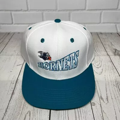 Vintage Charlotte Hornets NBA Adidas Hat Snapback Cap White New Men • $19.99