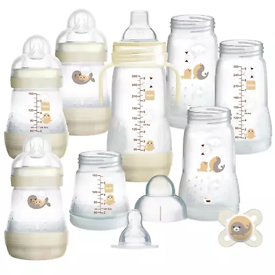 MAM Self Sterilising Bottles Set Newborn Baby Steriliser Microwave Anti Colic UK • £79.99