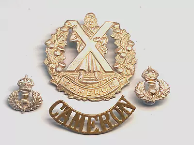 THE CAMERON HIGHLANDERS  O/R S INSIGNIA. • £18