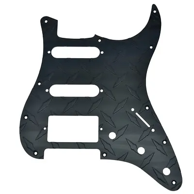 £14.93 • Buy KAISH Premium Metal Diamond Plate Strat HSS Pickguard For Fender Stratocaster