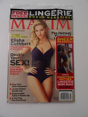 Maxim Magazine March 2013 Elisha Cuthbert SEALED Lingerie Bonus Hometown Hotties • $14.99