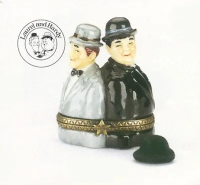 Laurel And Hardy  PHB Porcelain Hinged Box By Midwest Of Cannon Falls • $14.98