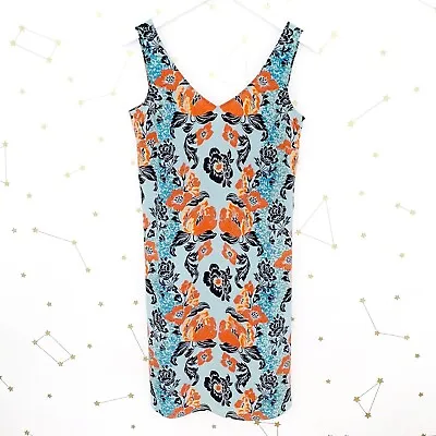 Cabi Tank Dress Size XS Blue Floral Print 5400 Maya Tie Back Sleeveless • $15