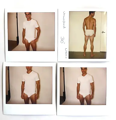 Hot 4 Polaroid Photos Calvin Klein Mens Underwear Sexy Model Colin Egglesfield • $65