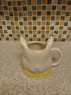 Earthenware Embossed Rabbit Bunny Head Shape Cream Mug 11CM HIGH 10CM DIAM • £7